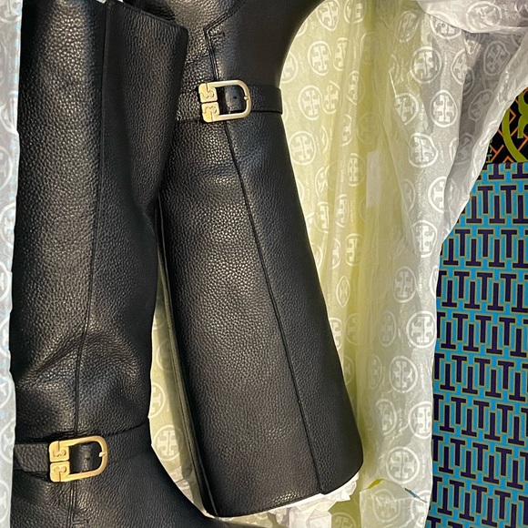 Women Tory burch broke riding tall knee boots size 9.5 new with box - Picture 4 of 9